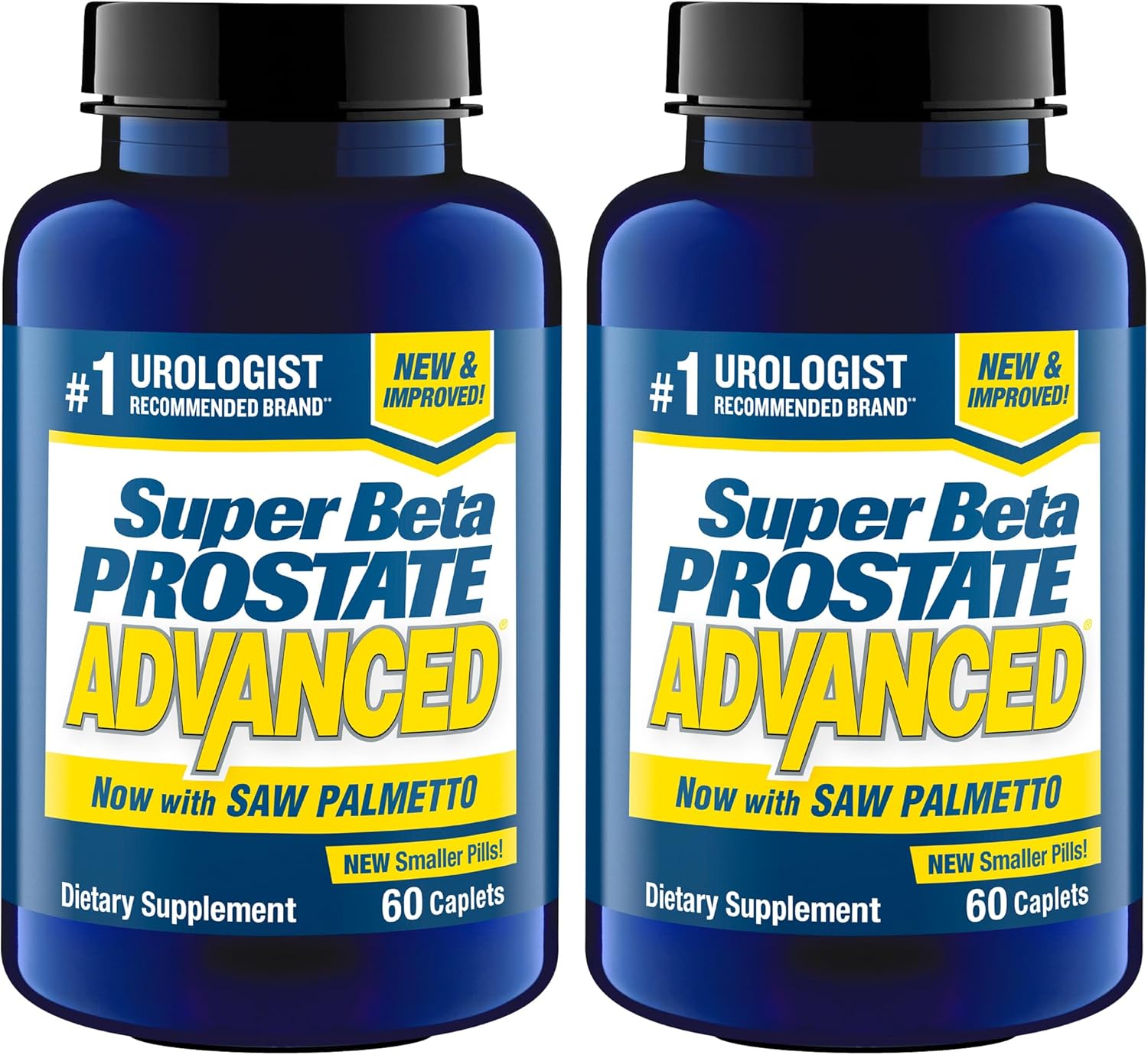 Advanced with Saw Palmetto - Prostate Health Supplements for Men, Bladder & Urinary Support with Beta-sitosterol, Reishi, Saw Palmetto, Vitamin D, Zinc Oxide, Selenium - 120 Count