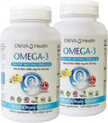Eniva Omega-3 Fish Oil High EPA/DHA Premium Fish Oil Daily Supplement 2 Pack (240 caps)