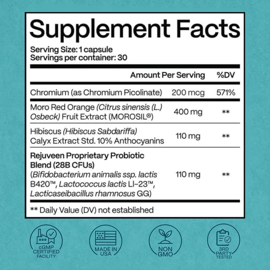 Provitalean Metabolism Fuel for Women | Mute Cravings for Belly Fat & Resistant Waistlines | B420 Probiotic, Morosil, Chromium | Vegetarian, Stimulant-Free, Gluten-Free | 30 Ct