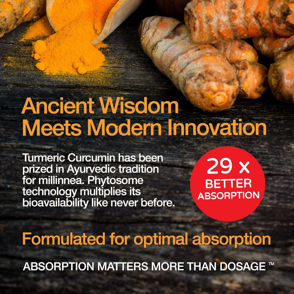 Turmeric Curcumin Capsules - Ultra High Absorption - 60ct - 1000mg per Serving