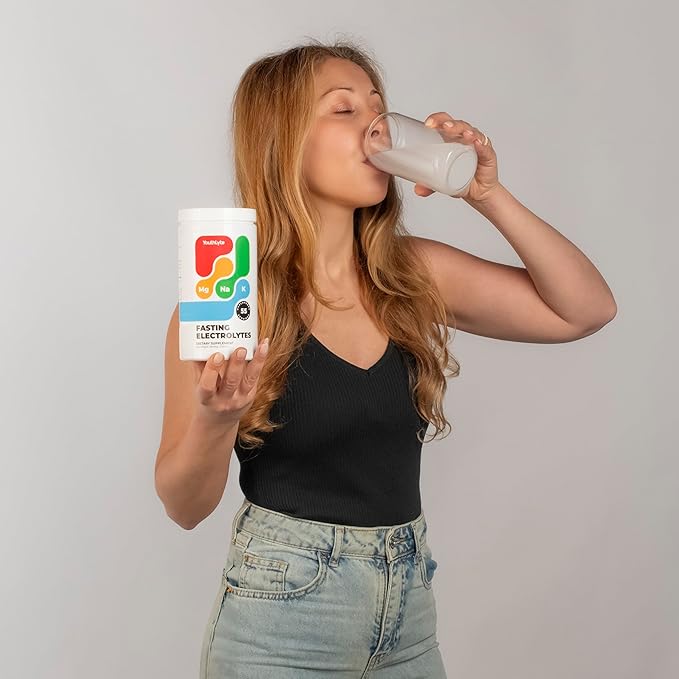 Fasting Electrolytes, 55 Servings, Sugar Free, Keto Friendly, with Magnesium, Sodium, Potassium, Unflavored