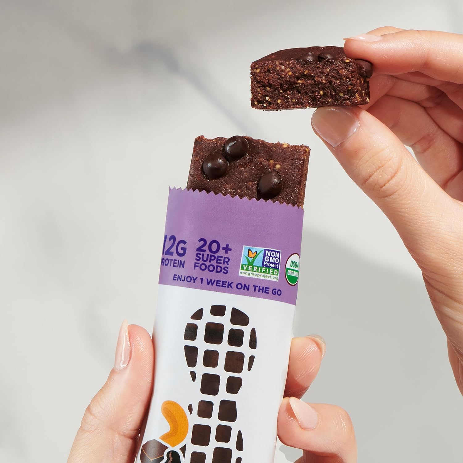 Perfect Bar, Chocolate Brownie Protein Bar, Organic, Gluten Free, Soy Free, Non GMO, No Sugar Alcohols, 2.2 Ounce Bar, 10 Count