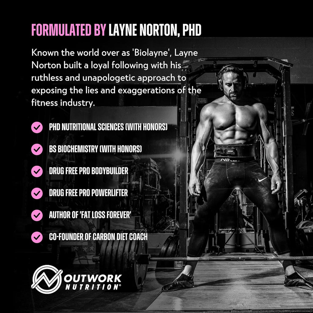Outwork Nutrition Non-Stim Pre Workout Powder - Citrulline Malate, Beta-Alanine, Rhodiola Extract for Performance, Focus & Energy Boost - Preworkout for Men, Women (Caffeine Free, Strawberry Lemonade)
