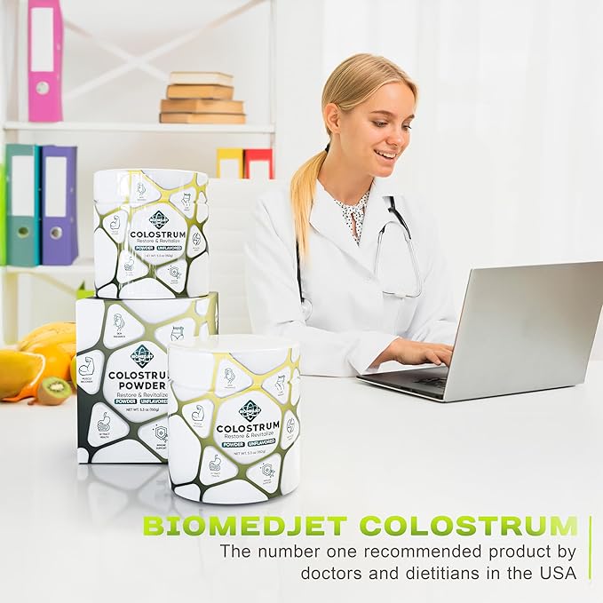 Colostrum Supplement Powder-for Immune Support, Gut Health-Muscle Recovery & Wellness-Natural IgG-Pure Whole Bovine Superfood-Unflavored-75 Servings
