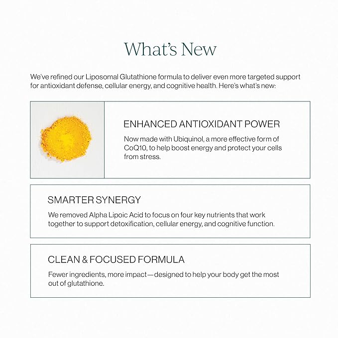 CYMBIOTIKA Liposomal Glutathione Supplement – PQQ, CoQ10 & Antioxidants for Detox, Brain, Energy, Immune Support – Advanced Absorption for Cellular Health & Longevity, Citrus Vanilla, 1 Month Supply