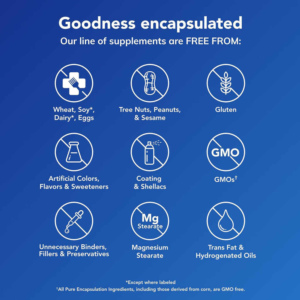 Pure Encapsulations Magnesium (Glycinate) - Supplement to Support Stress Relief, Sleep, Heart Health, Nerves, Muscles, and Metabolism* - with Magnesium Glycinate - 180 Capsules