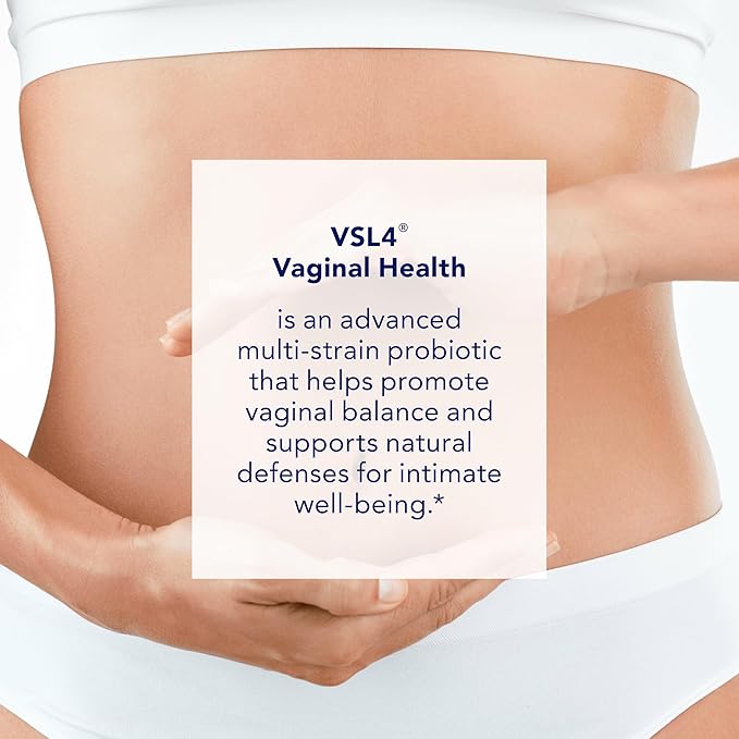 VSL4® Vaginal Health Daily Probiotic Supplement for Women's Health & Urinary Tract Support* – 10B CFU – 4-in-1 Formula with Probiotics, Prebiotic, Cranberry Extract & B+D Vitamins, 30 Capsules
