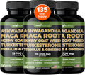 Gade Nutrition Ashwagandha with Maca Root, Horny Goat Weed, Turkesterone Supplement, Tribulus Terrestris, Panax Ginseng | Made in USA | Pack of 3