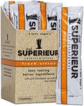 Superieur Electrolyte Powder Packets - Vegan Electrolyte Hydration Powder w/Sea Minerals - Keto Friendly, Non-GMO, Zero Sugar Electrolyte Supplement - Healthy Sports Drink - Citrus (14 Packets)