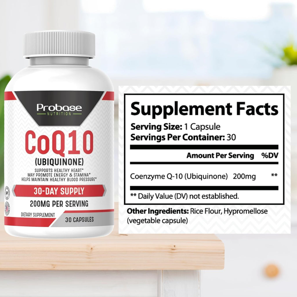 CoQ10 (Ubiquinone) 30 Capsules 30-Day Supply