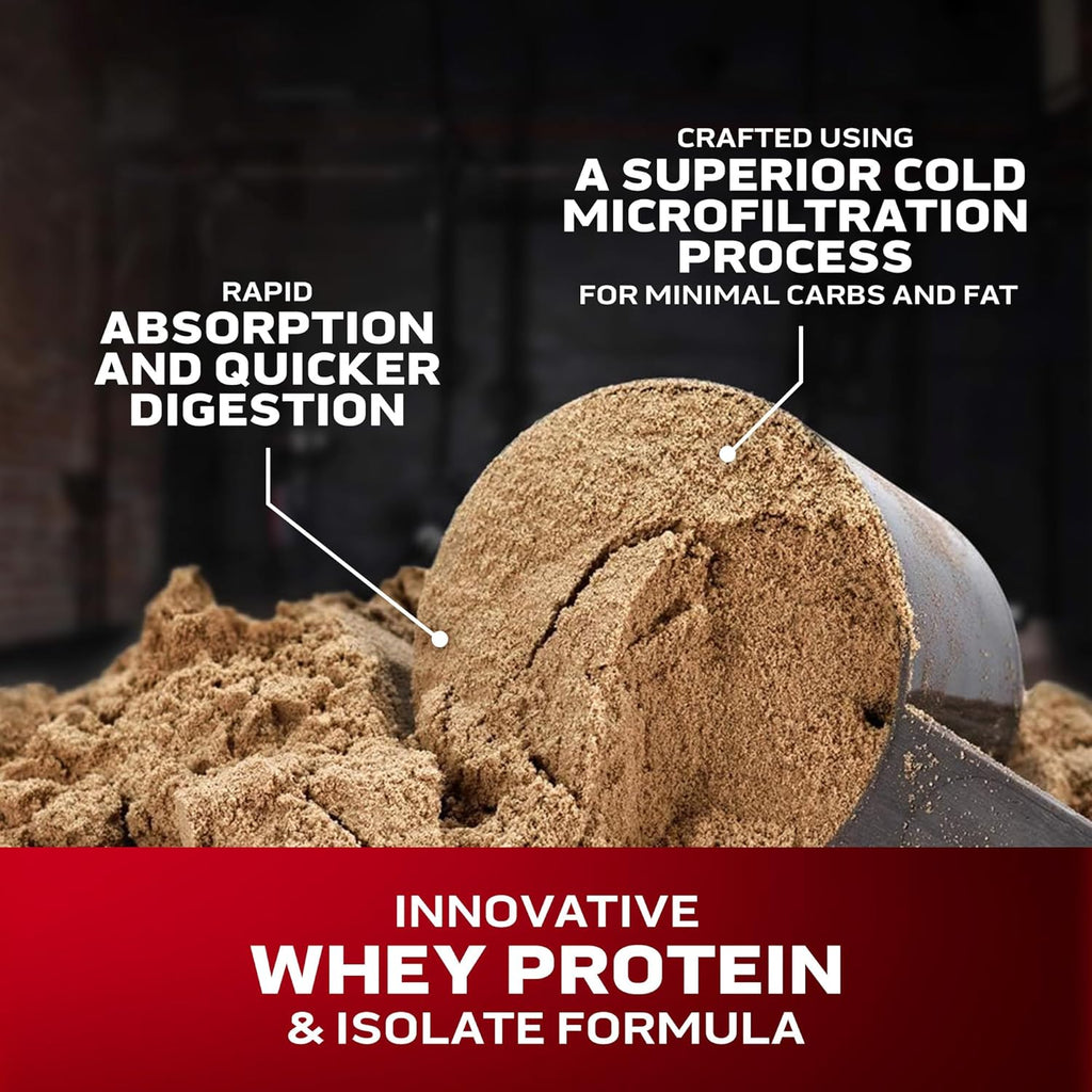 Muscletech Whey Protein Powder (Double Rich Chocolate, 8LB) - Nitro-Tech Whey Protein Isolate Smoothie Mix for Lean Muscle & Recovery - 24g of Whey Gold Protein for Women & Men - Packaging May Vary
