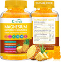 Magnesium Glycinate Gummies 600mg, Sugar Free Chewable Magnesium Gummies for Men & Women, Supports Evening Routine & Inner Balance, No Melatonin, Gluten Free, Non GMO, Vegan, 60 Days Supply
