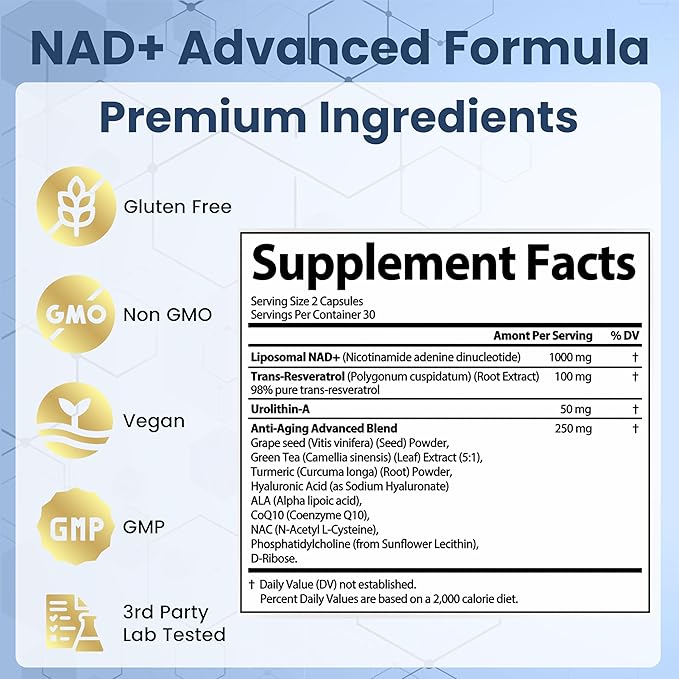 Sea Moss Supplement & NAD with Urolithin Bundle (120 Capsules)