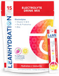 Natural Electrolyte Immune Formula - Boost Immunity and Stay Hydrated with Zero Sugar and No Artificial Flavors or Sweeteners 15 ct Packets (Raspberry Lemonade)
