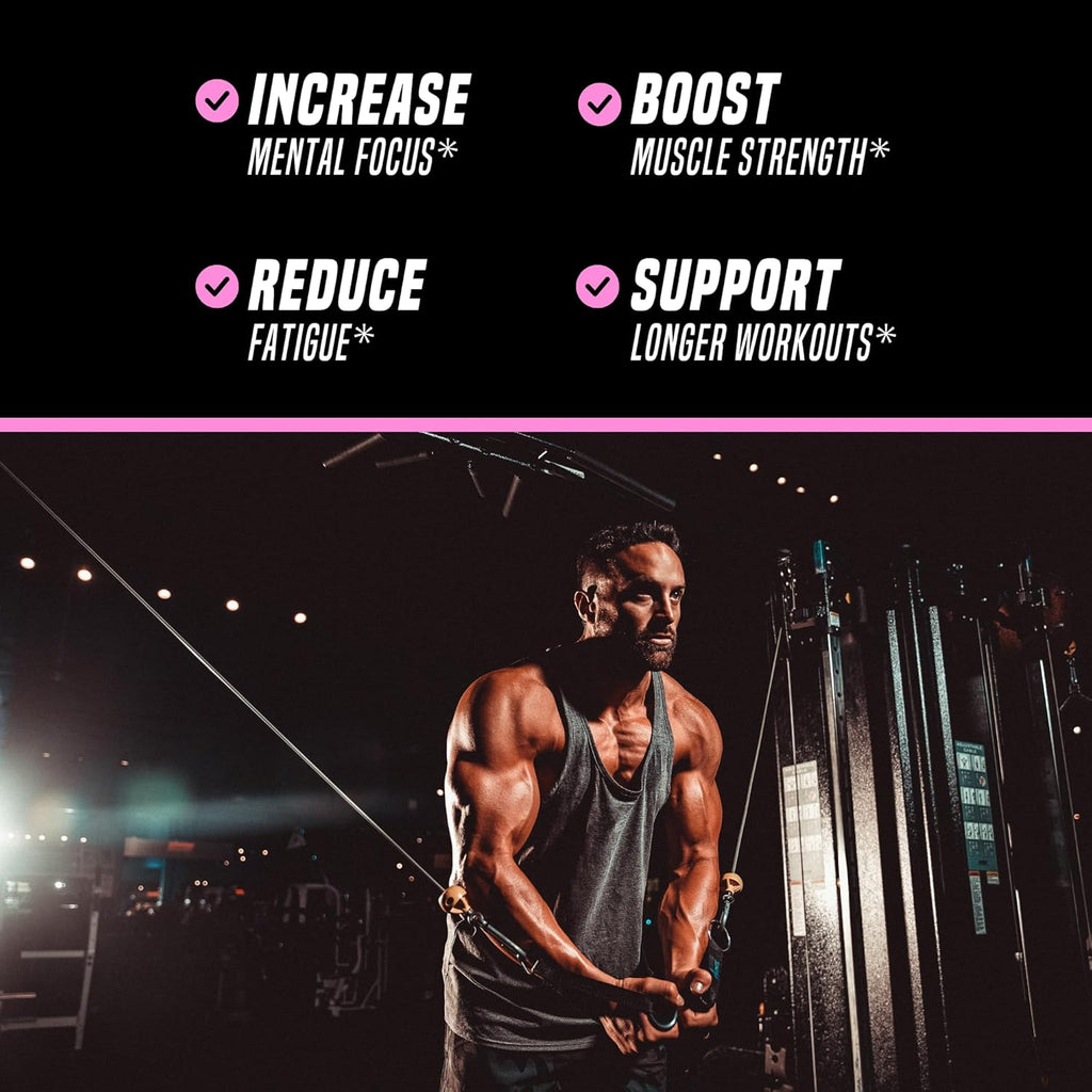 Outwork Nutrition Non-Stim Pre Workout Powder - Citrulline Malate, Beta-Alanine, Rhodiola Extract for Performance, Focus & Energy Boost - Preworkout for Men, Women (Caffeine Free, Strawberry Lemonade)
