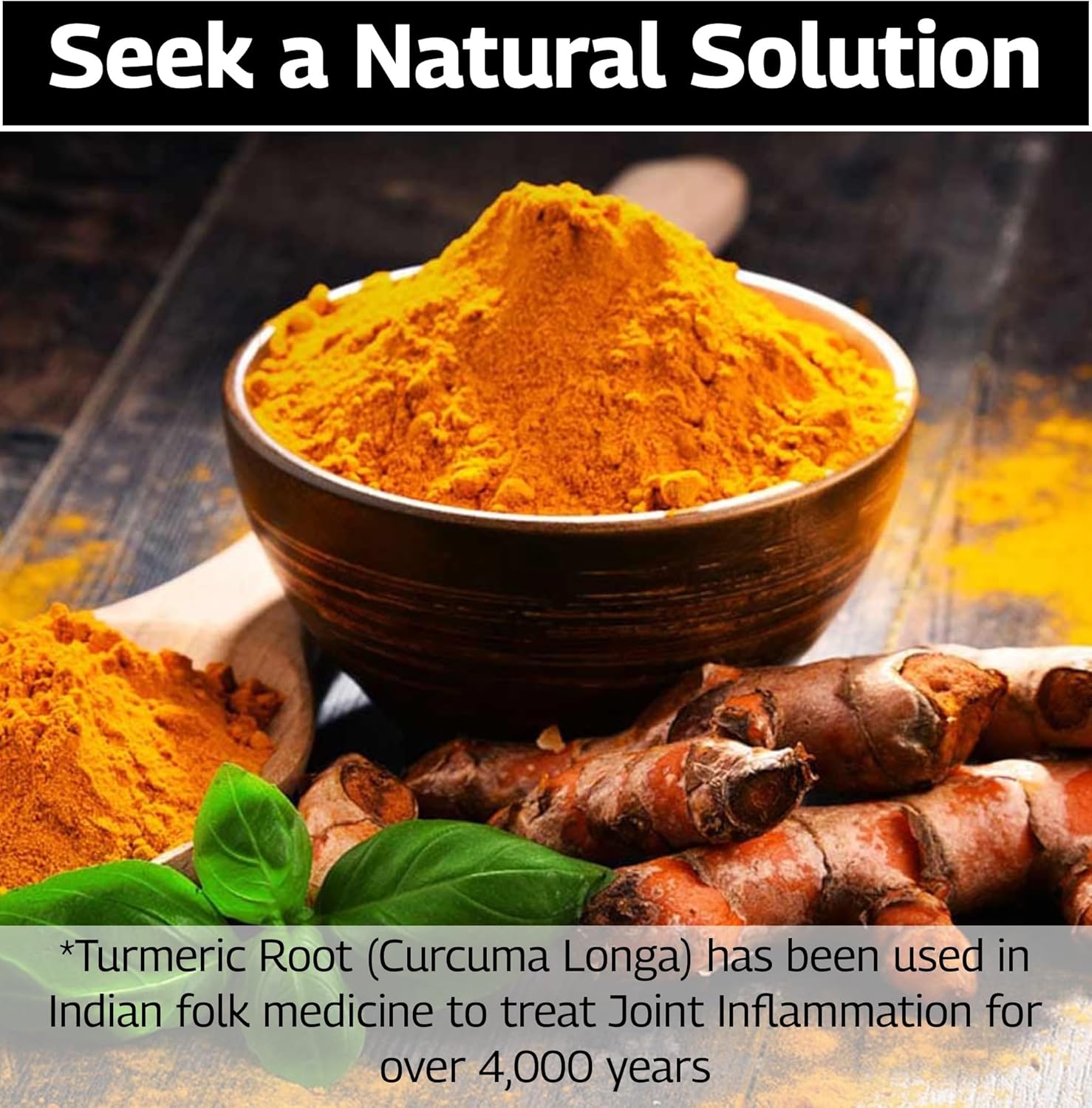 Indian Curcumin: Joint Recovery | Turmeric, Tamarind Seeds, Boswellia and Black Pepper Extracts | Biodegradable BPA-Free Bottle | 30 Capsules | MAHA | Dietary Supplement