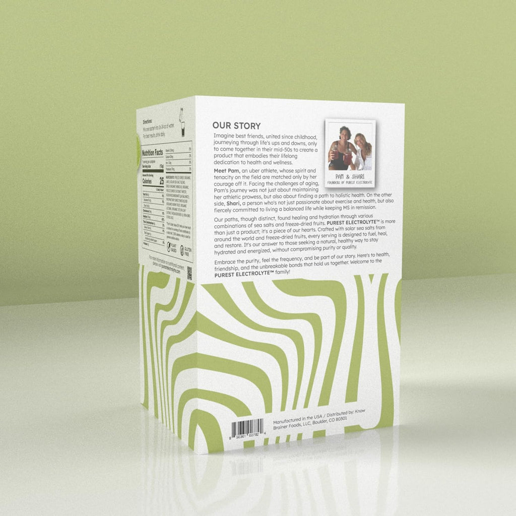 Purest Electrolyte Hibiscus Lime Powder Packets – Whole Food Hydration - Organic Freeze-Dried Fruits and Solar Sea Salts for Ultimate Electrolyte Balance