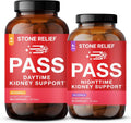 Pass Day + Night Bundle – 24/7 Herbal Kidney Support System for Urinary Comfort, Restful Sleep & Natural Wellness – Includes Guidebook & Stone Catcher – 270 Capsules Total
