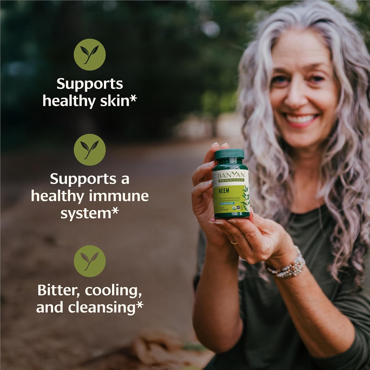 Banyan Botanicals Neem Tablets – Organic Neem Leaf (Azadirachta Indica) – Supports Natural Detoxification, Healthy Skin, and Immune Health* – 90 Tablets – Non-GMO Sustainably Sourced Vegan