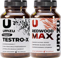 UMZU Redwood Max + Testro-X Bundle – Advanced Nitric Oxide Booster & Men’s Wellness Support – Circulation, Energy, Recovery, Focus & Daily Vitality – 60 + 90 Capsules (30-Day Supply)