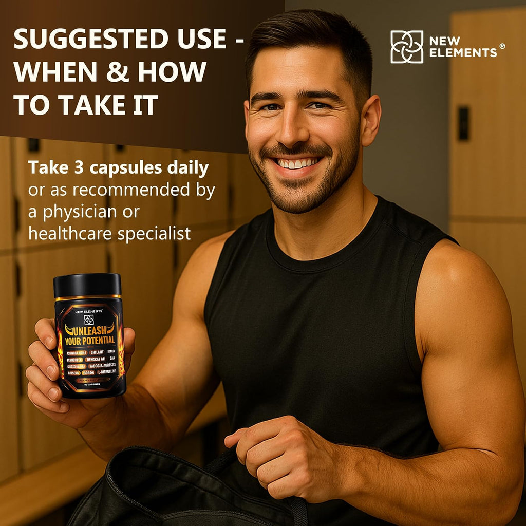 Natural Testosterone Booster Supplement for Men – Test Booster with Tongkat Ali, Fadogia Agrestis, Shilajit, Ashwagandha, Ginseng, Tribulus, Boron, DAA, L-Citrulline, D3 K2, Zinc & Magnesium