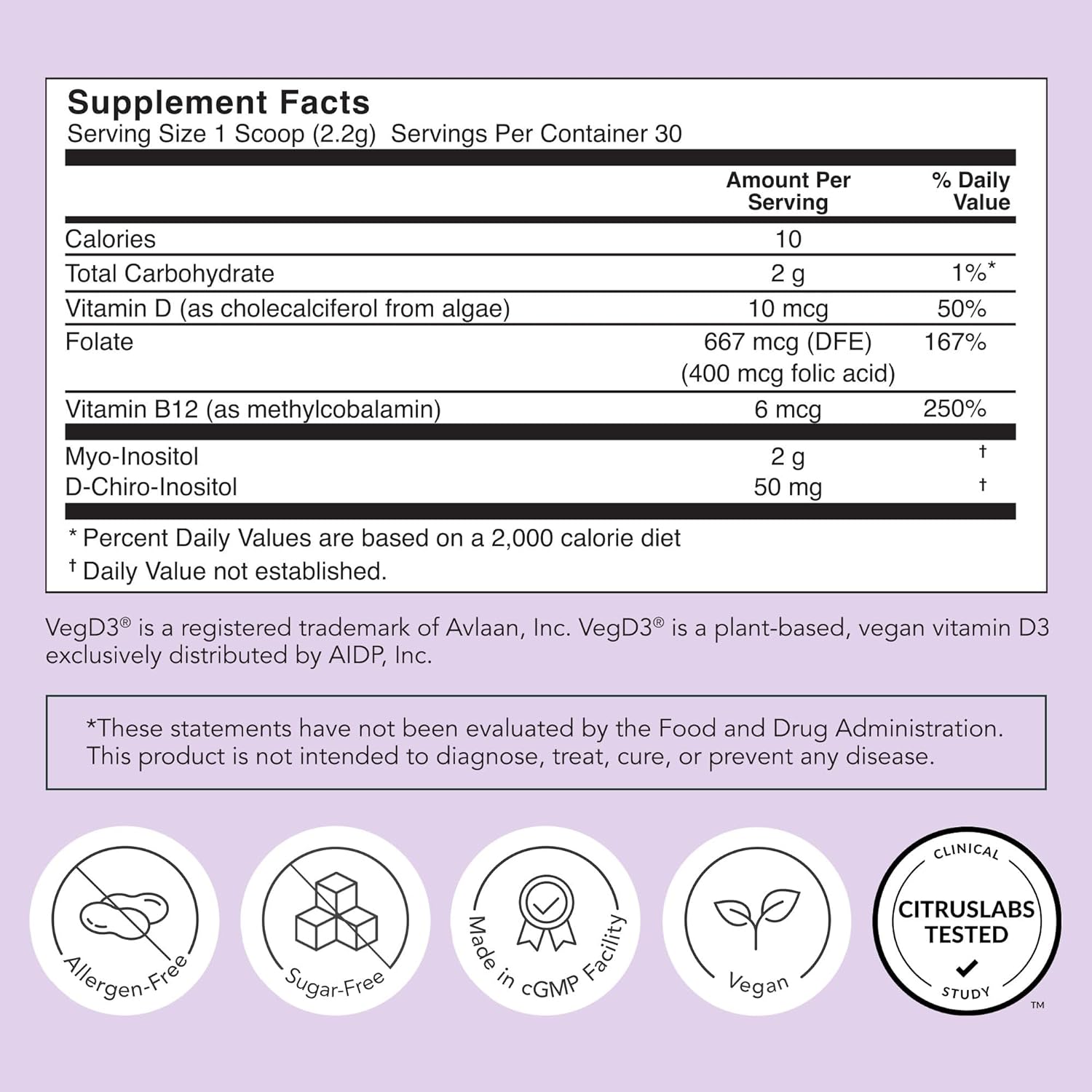 Rael Hormone Balance for Women, Inositol Powder Supplement - Ovarian Function Support, Vitamin B8, 40:1 Proven Ratio, Folic Acid, Vegan (30 Servings)