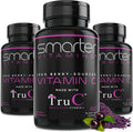 (3 Pack) Raw Whole Food Vitamin C Natural Immune Support from Berries, Premium Antioxidants, Bioflavonoids & Polyphenols, 180 Vegan Capsules