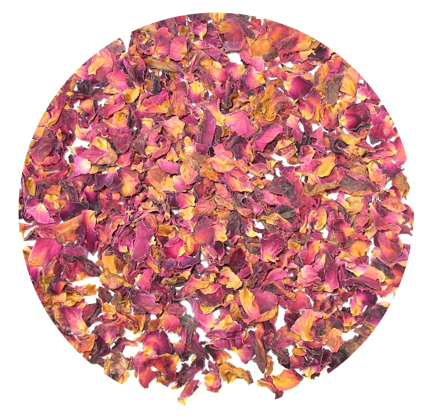 Greenhilltea Rose Petals Dried Flowers in Resealable Pouch, Edible Flowers for Herbal Tea, Rosewater, Baking, Decorating Desserts, Gluten and Caffeine Free 1 OZ bag
