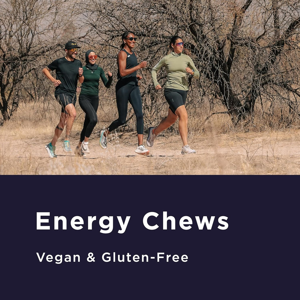 GU Energy Chews, Salted Lime Energy Gummies with Electrolytes, Vegan, Gluten-Free, Kosher, Caffeine-Free, and Dairy-Free On-The-Go Energy for Any Workout, 12 Bags (24 Servings Total)