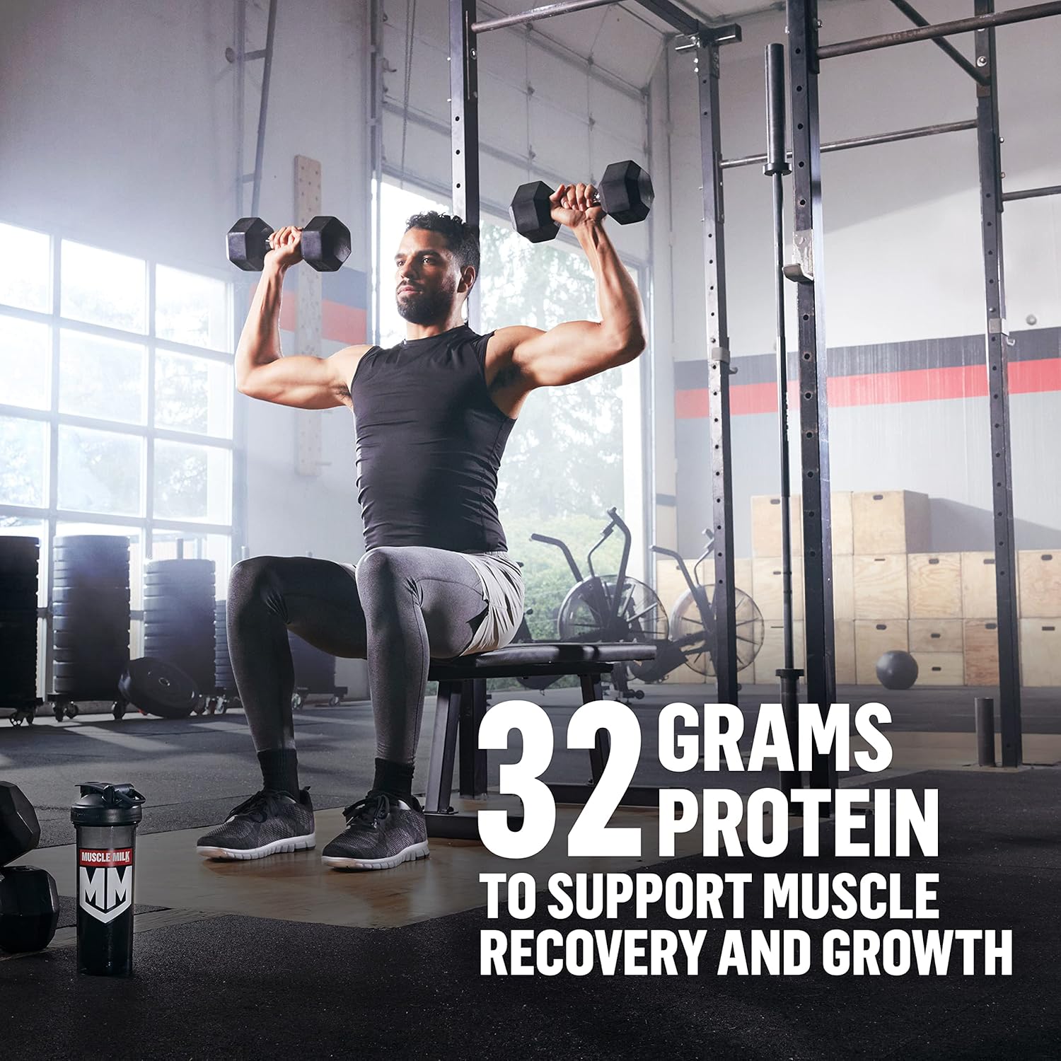 Muscle Milk Genuine Protein Powder, Cookies 'n Crème, 4.94 Pound, 32 Servings, 32g Protein, 2g Sugar, Calcium, Vitamins A, C & D, NSF Certified for Sport, Energizing Snack, Packaging May Vary