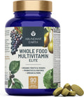Whole Food Multivitamin for Women Daily Multi Vitamins Supplements for Men Mens Multivitamins + B Complex, Probiotic Multi Enzyme, Omegas for Organic Energy Mood Digestion 90ct-4pk