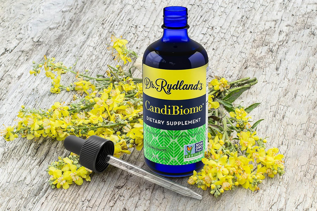 Dr. Rydland's Herbal Supplement | Created by KidsWellness |CandiBiome | Restores Intestinal Balance Related to Digestive, Skin, Immune Disorders | 2 Ounce Bottle