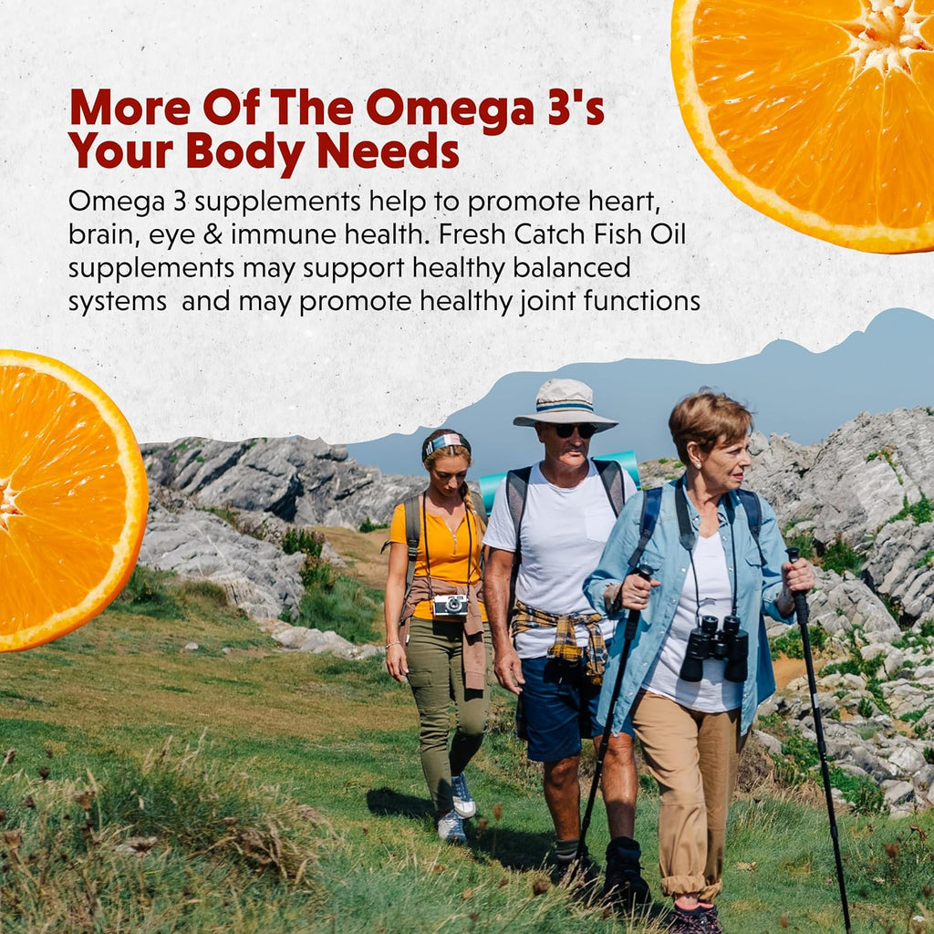 Barlean's Omega 3 Fish Oil Supplements, Supplement Softgels for Men and Women, 1300 mg Ultra EPA and DHA Fatty Acids, Orange Flavored, 60 Count