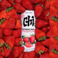 CHI FOREST Strawberry Sparkling Water Beverage, Zero Sugar Drinks, Zero Artificial Flavor, 11.16 fl oz Cans (Pack of 24)
