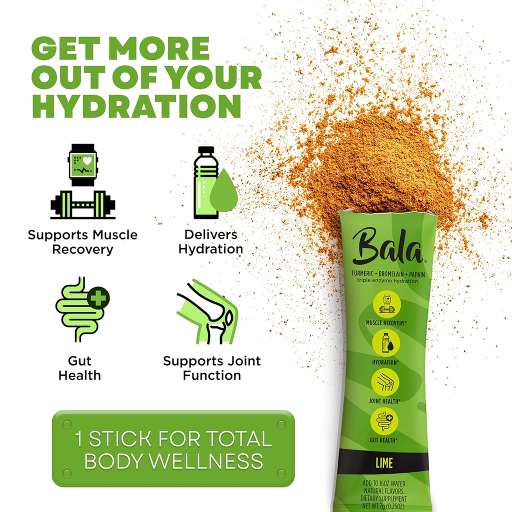 Bala Enzyme Sugar-Free Drink Mix Powder - Lime 0.25oz (8 Count)