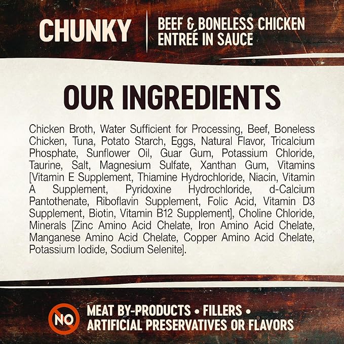 Wellness CORE Signature Selects Chunky Adult Wet Cat Food, Natural, Protein-Rich, Grain Free, 5.3 Ounce, 12 Pack (Beef & Chicken)