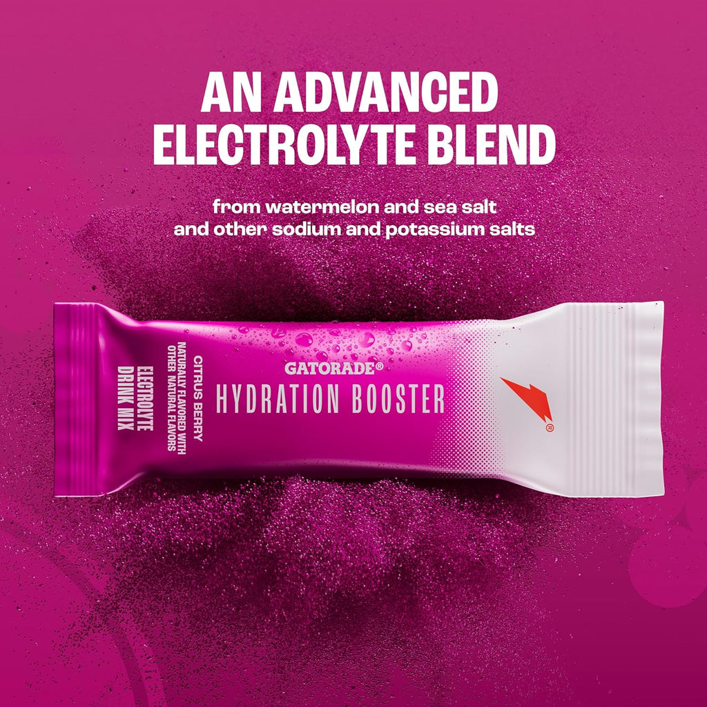 Gatorade Hydration Booster - All 3 Flavors (Strawberry Watermelon, Tropical Mango, Citrus Berry)