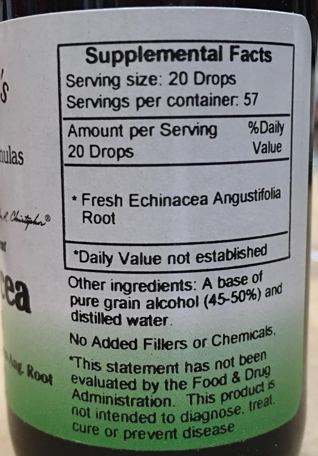 Dr. Christopher's Echinacea Angustifolia Root Alcohol Extract 2 oz