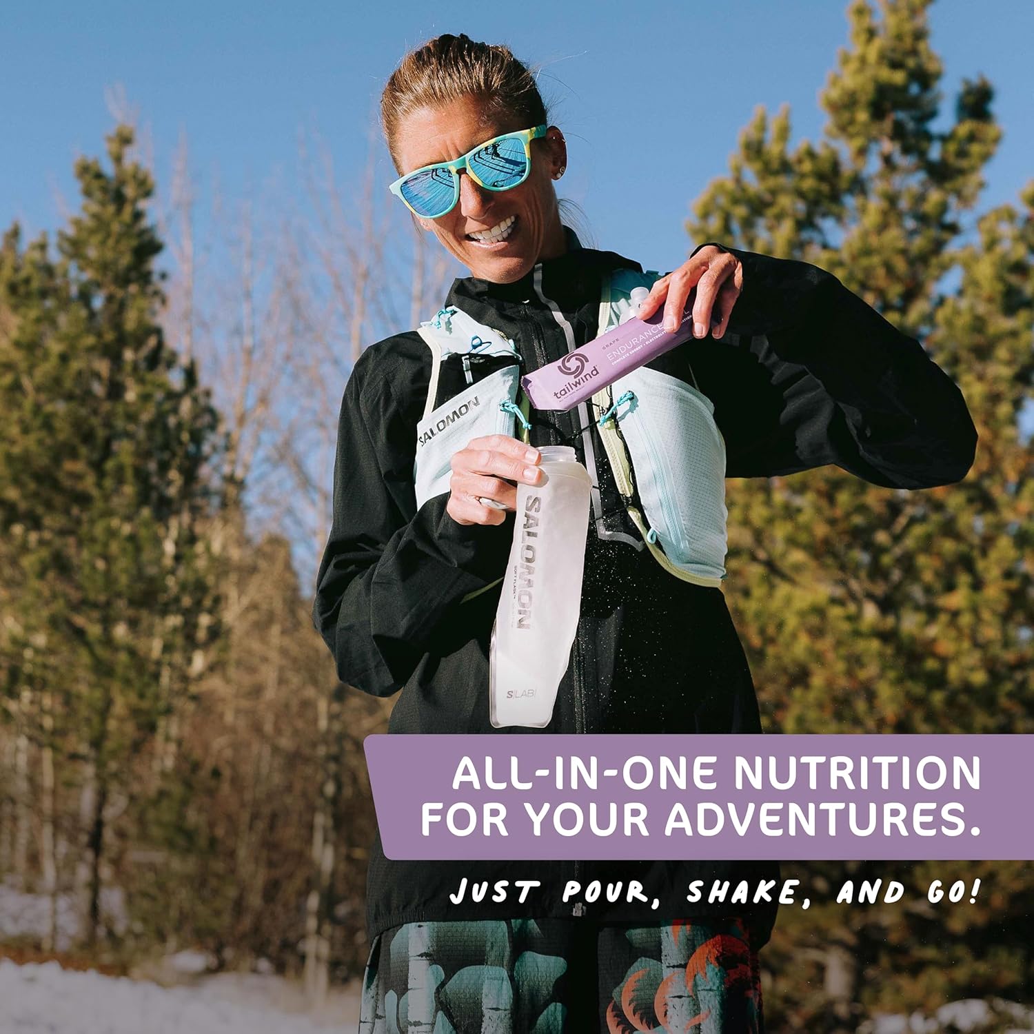 Tailwind Nutrition Endurance Fuel, Sports Drink Powder Single Serving with Electrolytes, Non-GMO, Free of Soy, Dairy, and Gluten, Vegan-Friendly, Grape, Pack of 12