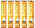 nutrazul Immune Triple Action Effervescent Tablets - Vitamin C 1000 mg, Vitamin D 400 IU, Zinc 10mg I Orange (Pack of 5X20) | Gluten Free, Sugar Free, Lactose Free & Preservative Free