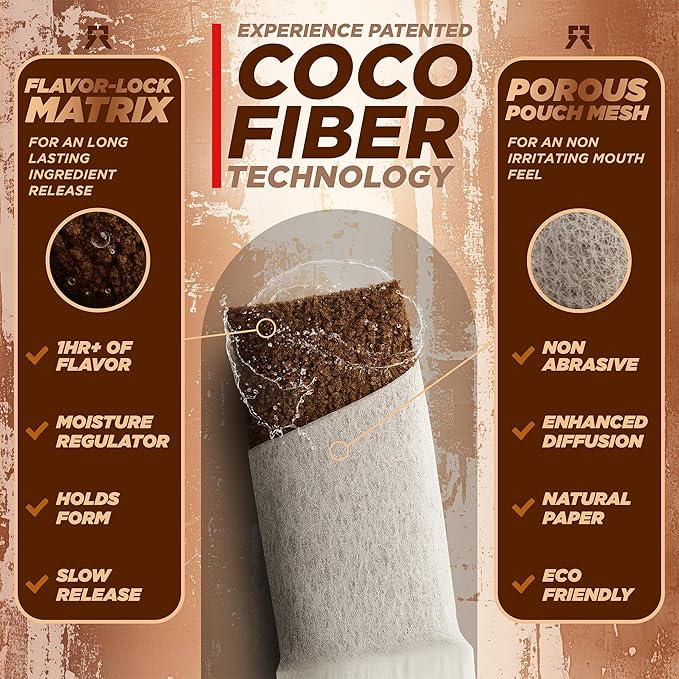 Nootropic Energy Caffeine Pouches (Cinnamon Mocha) • 100mg Caffeine • Alpha GPC • Huperzine A & Essential Vitamins • Sugar-Free • Coconut Fiber Technology • 15 Pouches Per Can (Pack of 1)