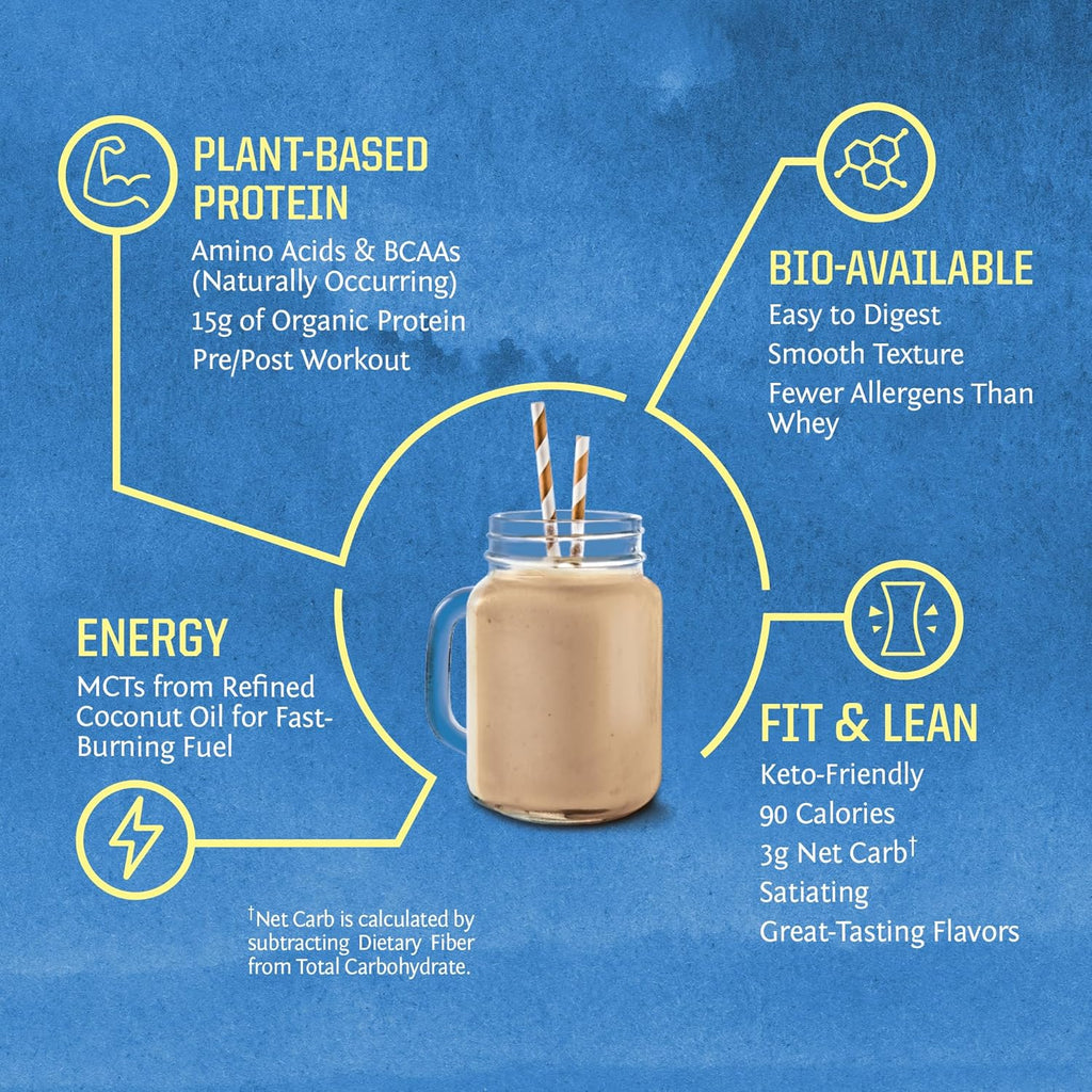 Sunwarrior Organic Plant Based Protein Powder | Vegan Organic Protein Powder Maple Flavored with BCAA Amino Acids & Hemp Seed Pea Blend | Non-GMO Soy Dairy Filler & Gluten Free (Maple, 30 Servings)