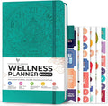Legend Wellness Planner & Food Journal Pocket – Daily Diet & Health Journal with Weight Loss, Measurement & Exercise Trackers – Lifestyle & Nutrition Diary – Lasts 6 Months, 3.9x6.3″ – Turquoise