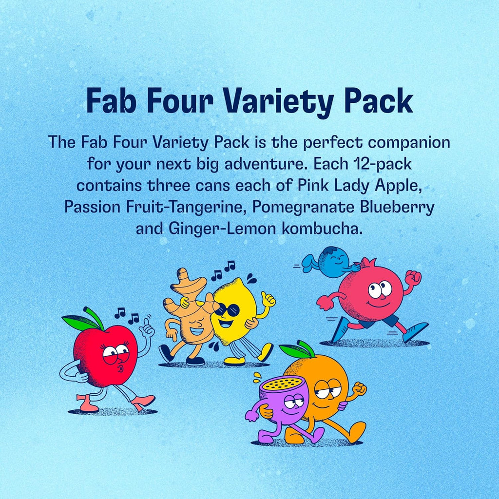 Variety Pack of Four Fab Flavors in Cans by Health-Ade