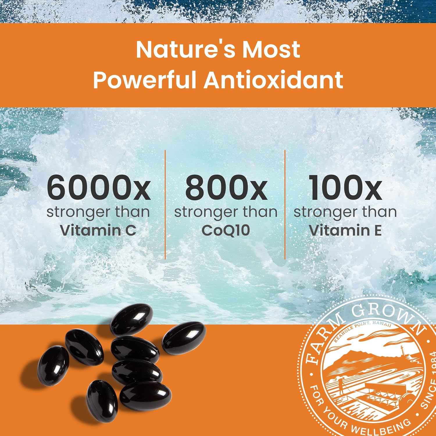 Nutrex Hawaii BioAstin Hawaiian Astaxanthin - 4mg, 120 Softgels - Farm-Direct Premium Antioxidant Supplement to Support Eye, Skin, Joint & Immune System Health - Non-GMO & Gluten-Free