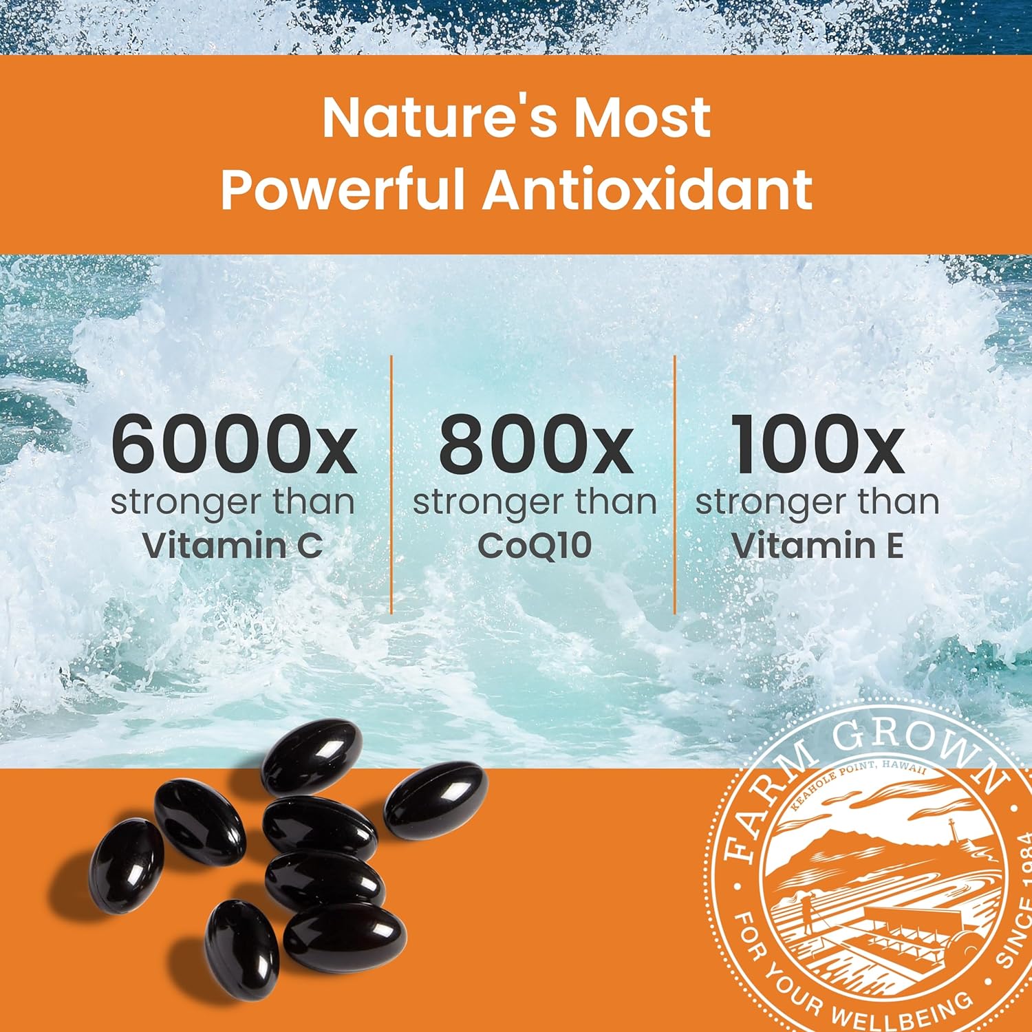 Nutrex Hawaii BioAstin Hawaiian Astaxanthin - 12mg, 50 Softgels - Farm-Direct Premium Antioxidant Supplement to Support Eye, Skin, Joint & Immune System Health - Non-GMO & Gluten-Free