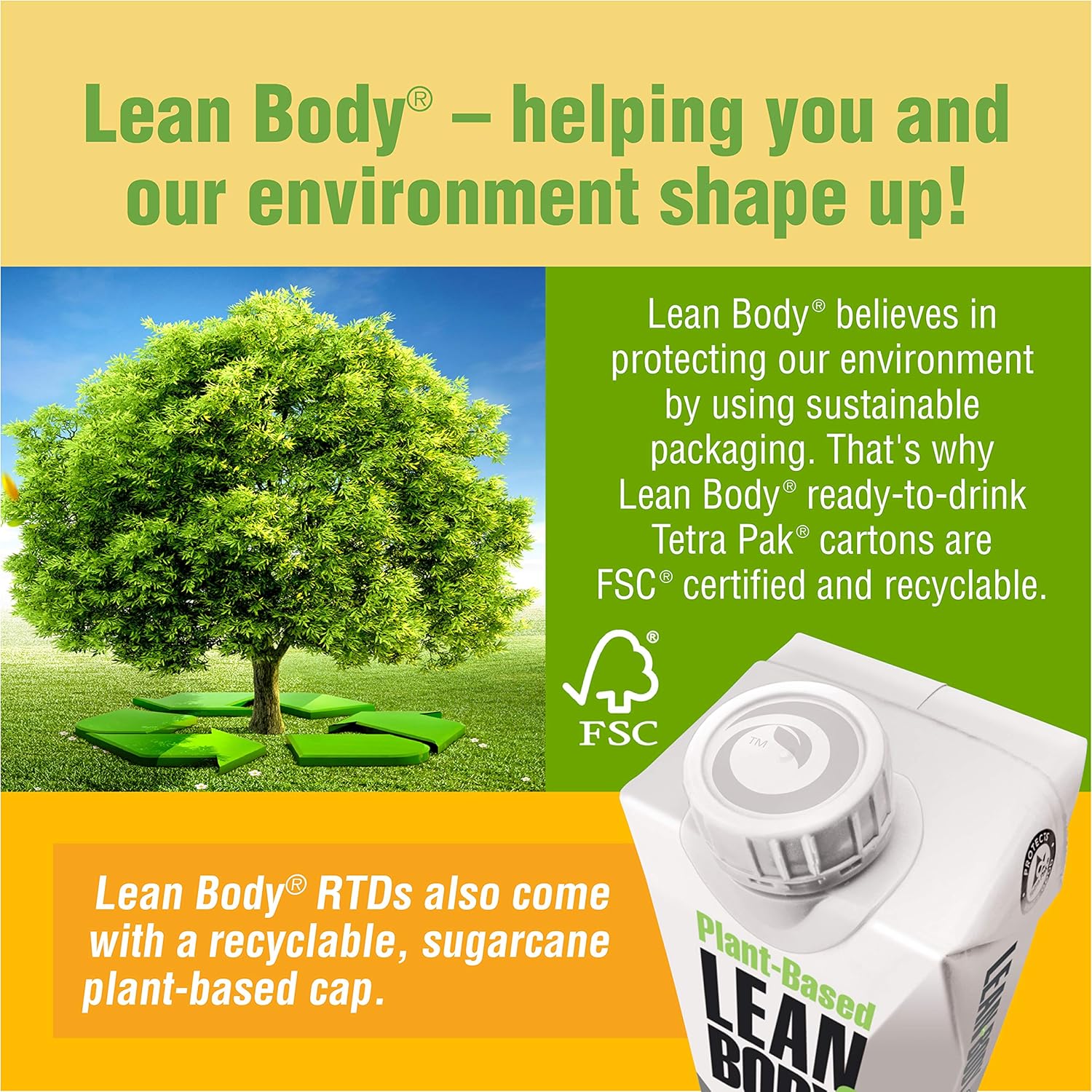 Lean Body Ready-to-Drink, Plant-Based Vegan Vanilla Caramel Protein Shake, 30g Protein, No Artificial Flavors, Sweeteners or Colors, Non GMO, Gluten Free, Premium Pea & Rice Blend (Pack of 12)
