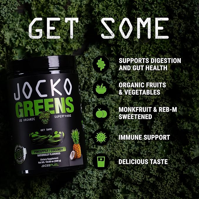 Jocko Fuel Greens & Creatine Bundle - Greens & Superfood Powder + Creatine Powder