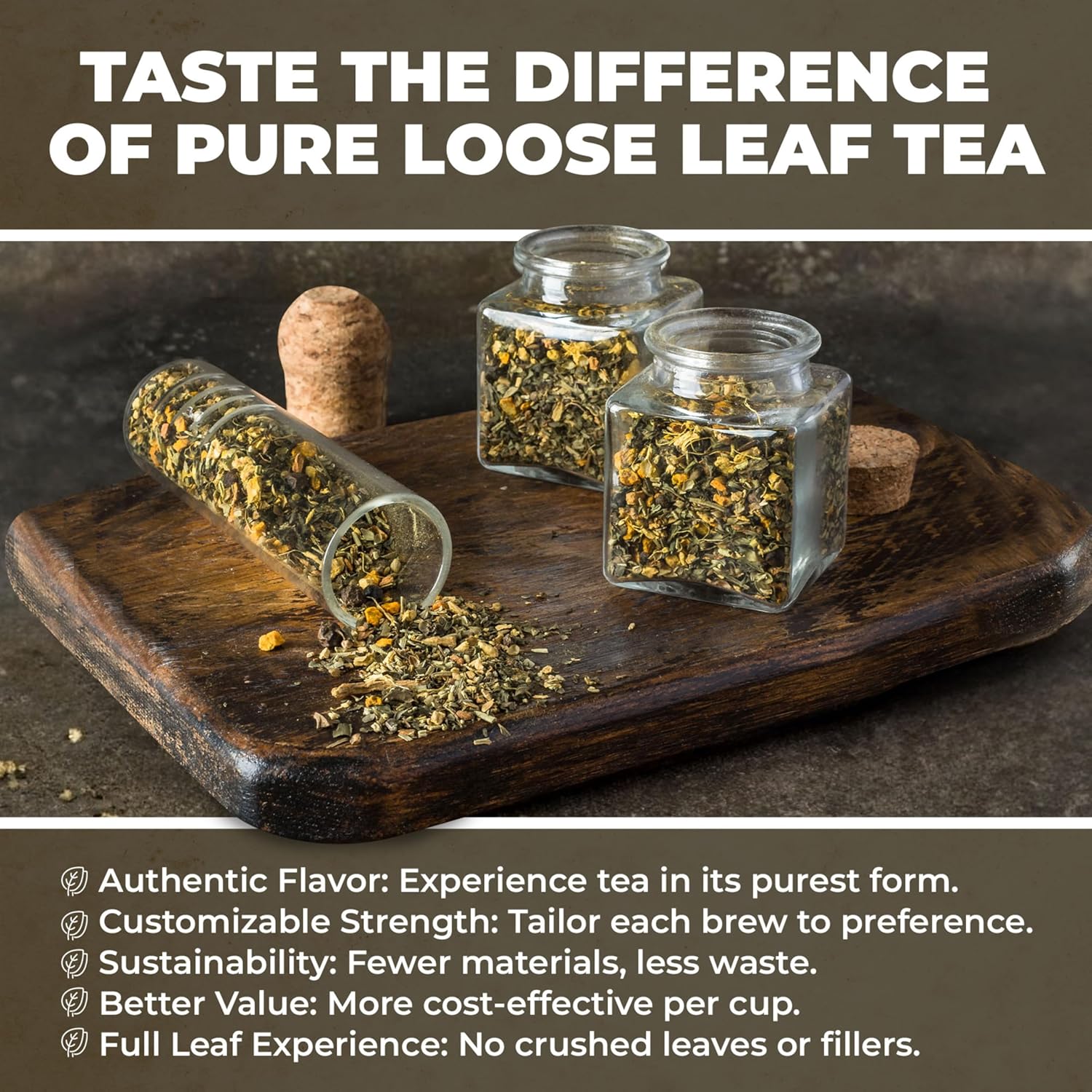 Gardenika Organic Flamma-tea Loose Leaf Tea | Premium Turmeric Ginger Blend with Cinnamon, Peppermint & Black Pepper | 100% Natural, Caffeine Free Herbal Wellness Tea | 4oz (113g)