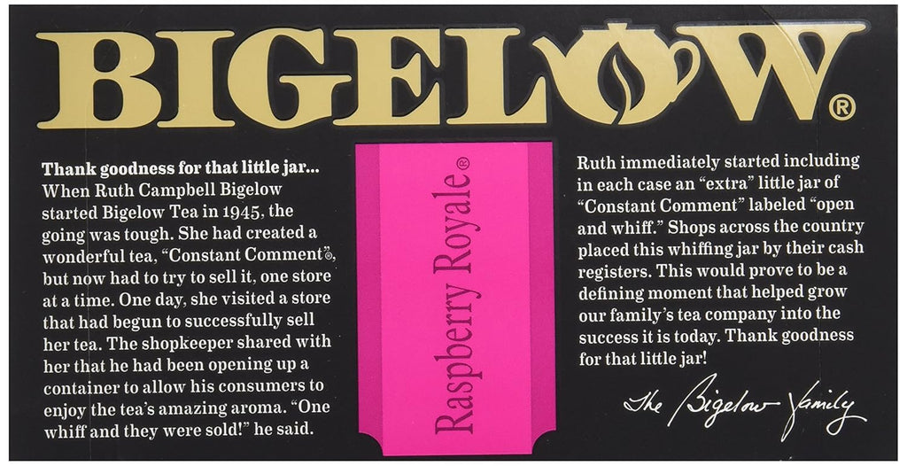 Bigelow Tea Raspberry Tea, 20 ct